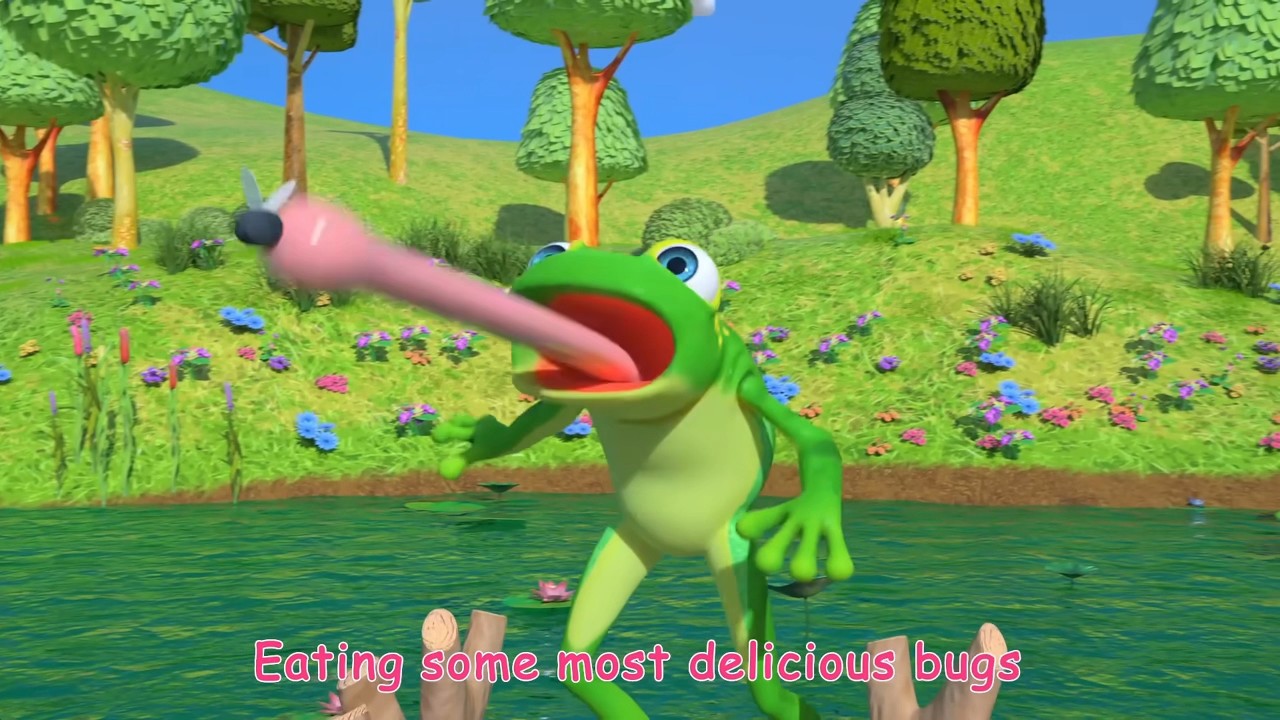 Three Little Speckled Frogs Jumping Delicious Bugs | Sponsored By: Klasky Csupo 2001 Effects