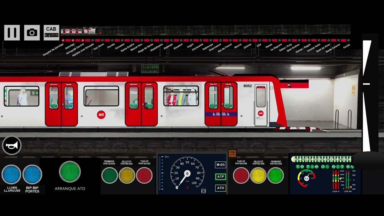yo llevando una serie 8000 en el metro sim entre hospital de bellvitge hasta santa eulalia