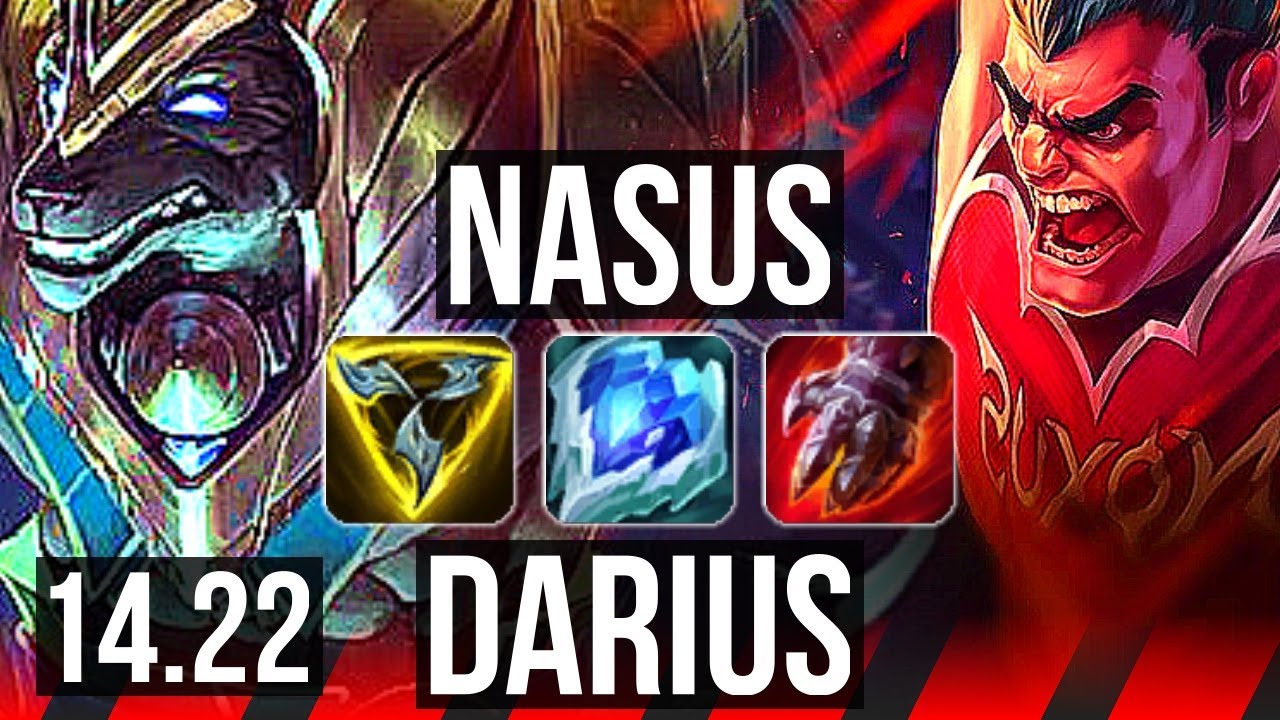 NASUS vs DARIUS (TOP) | 3200+ games | KR Grandmaster | 14.22