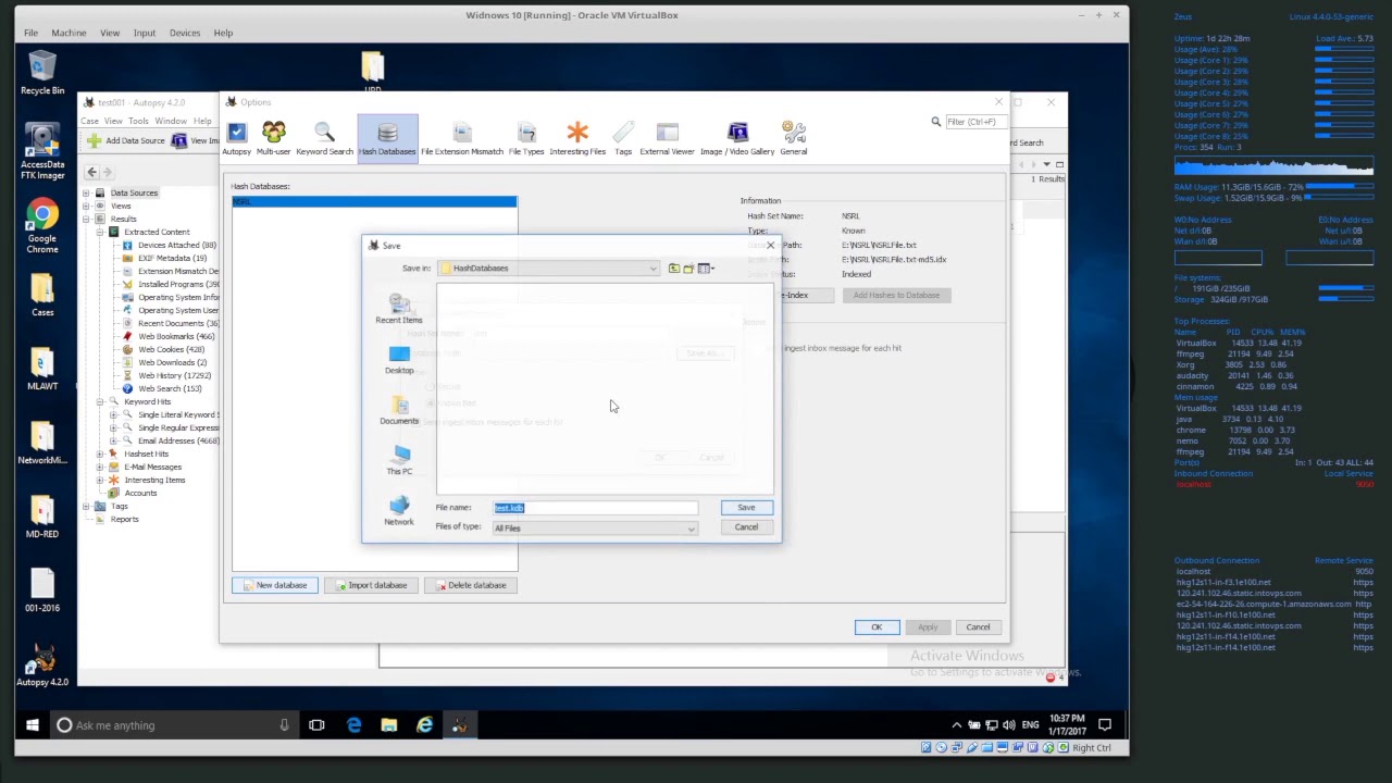 DFS101: 8.5 How to add a hash database to Autopsy 4