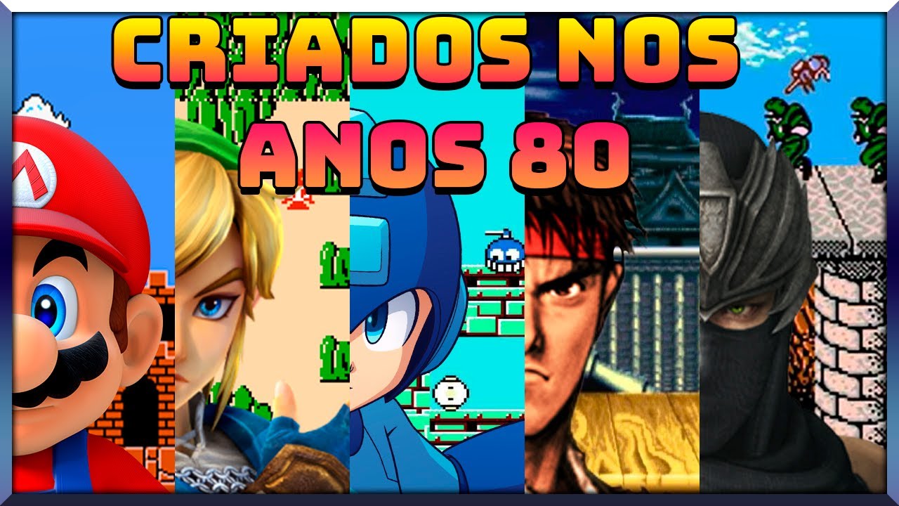 Personagens Famosos de Games dos anos 80!