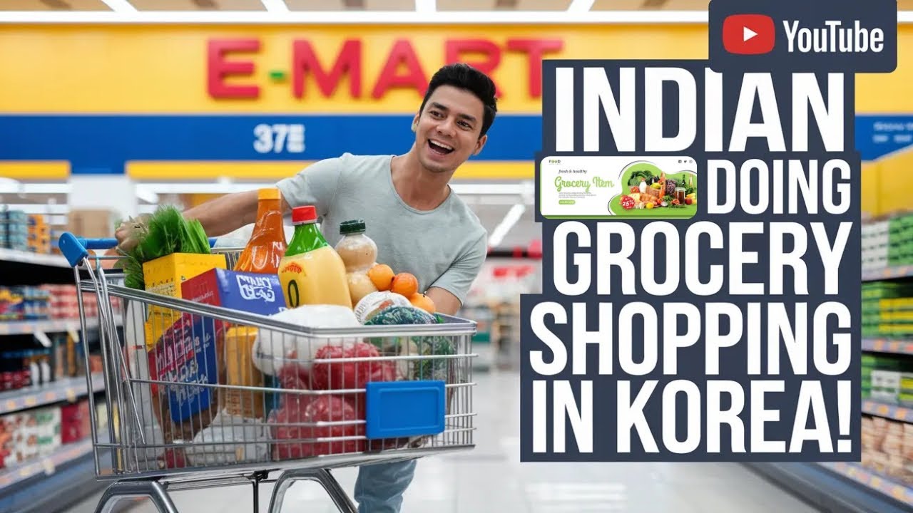Indian Doing Grocery Shopping In Korea! | How Much Expensive Korea Is?