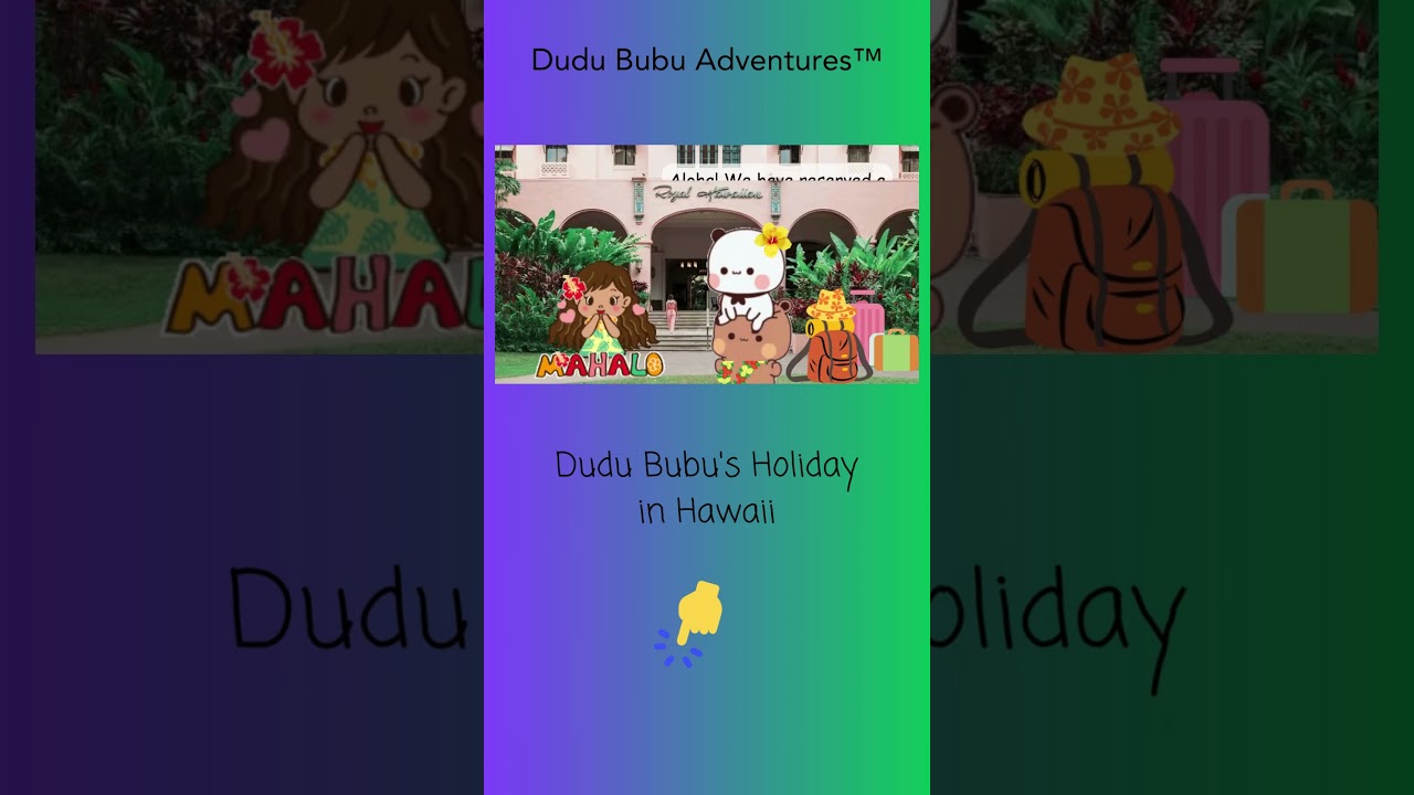 Bubu Dudu's Hawaii Trip 🌴🐻🐼 #shorts #bubududuvideos #bearpanda