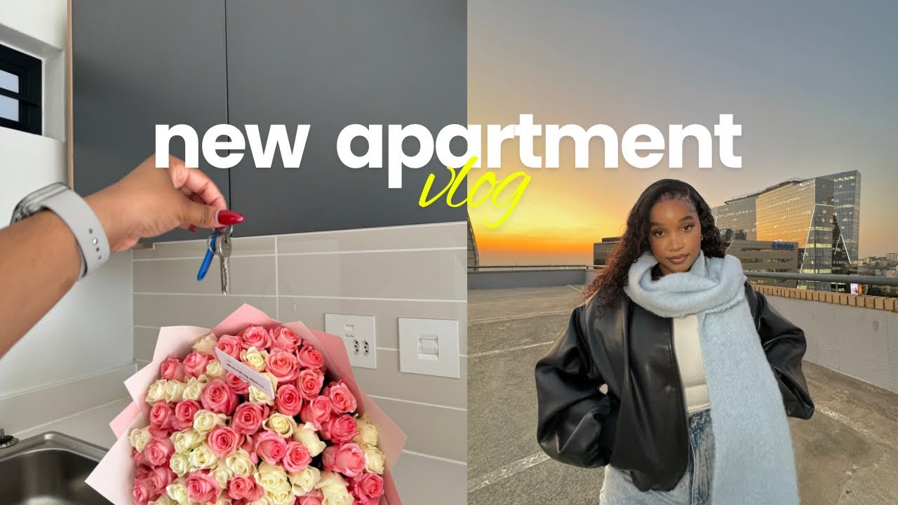 new apartment vlog: empty apartment tour, furniture shopping, unboxing + many more