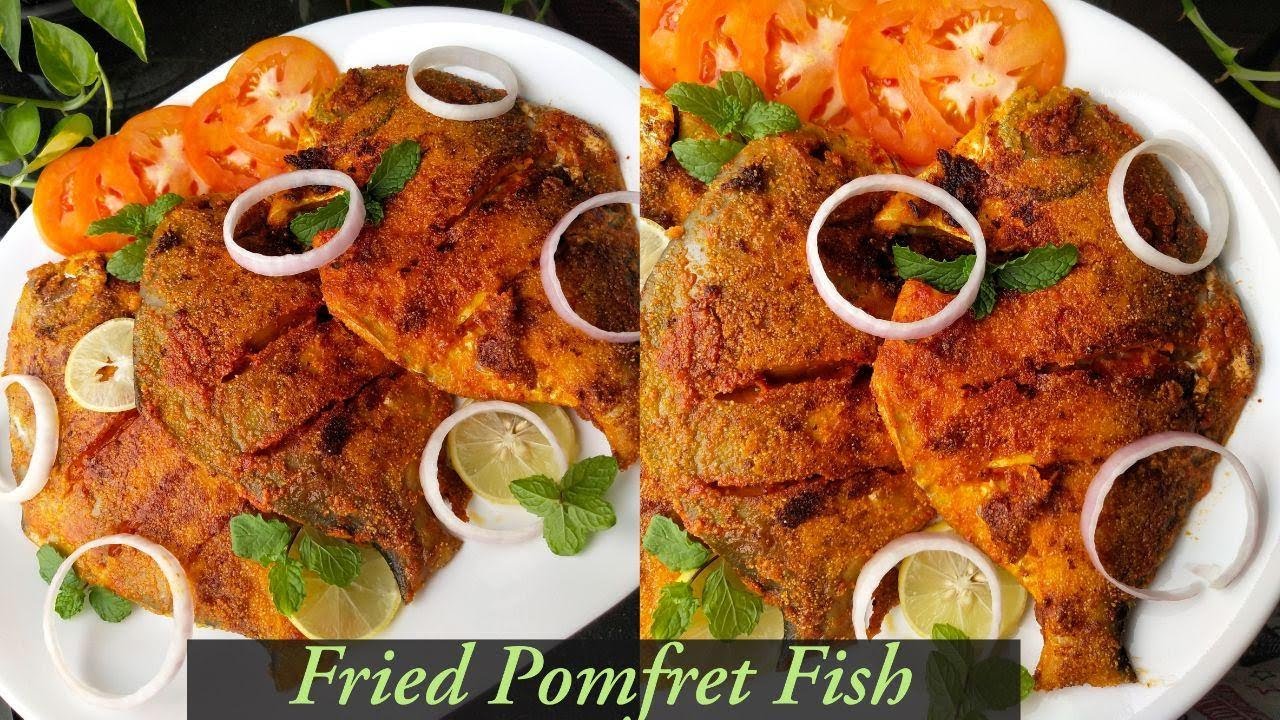 Pomfret Fry Recipe | Paplet Fish Fry Recipe | Indian style fish fry | Fried Fish - Pomfret (Paplet)