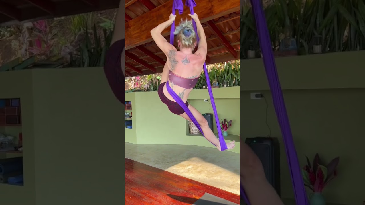 Advanced Aerial Yoga Hammock Trick Lindsay Nova Online Teacher Training Retreats