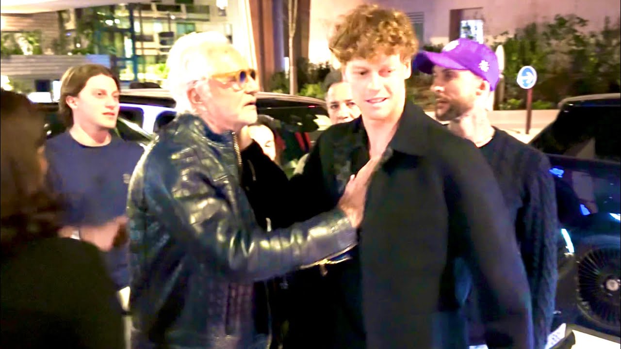 JANNIK SINNER arrives with His Porsche Carrera 4 GTS at Cipriani after He Won Rolex Master@emman25MC
