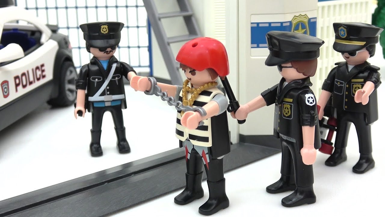 Playmobil City Action Police Car | Build and play Police Headquarters with Prison