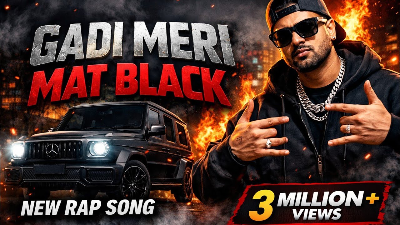 Gadi Meri mat black || new rap song || yo yo Honey Singh || #trending rap song