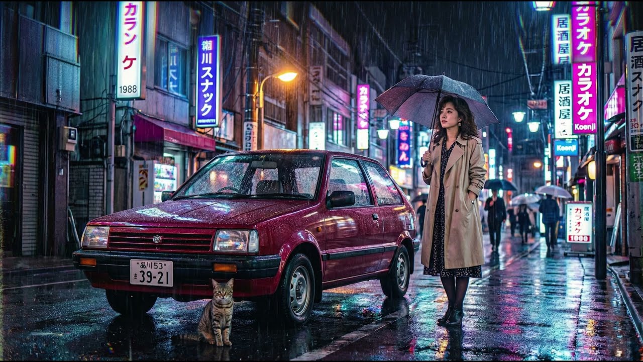 Rainy Koenji VHS – K10 Night Memory | 80s Japanese City Pop Instrumental