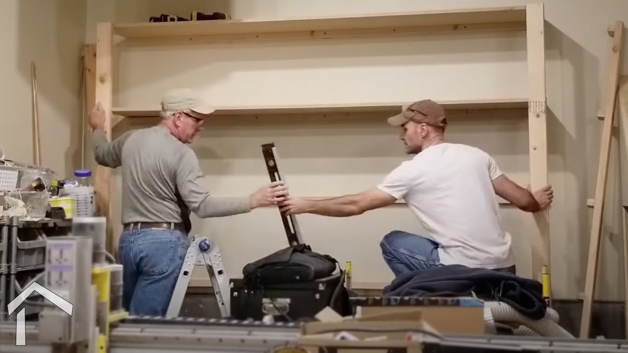 Two Hour Shelving Project for Your Shop or Garage - Made With Only Two-By-Fours and Plywood