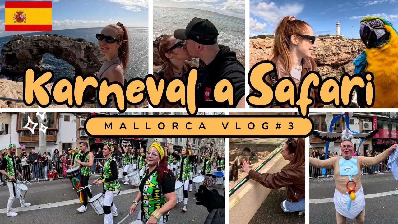 Divoký deň na Mallorce,Karneval a Safari  ? Mallorca Vlog #3