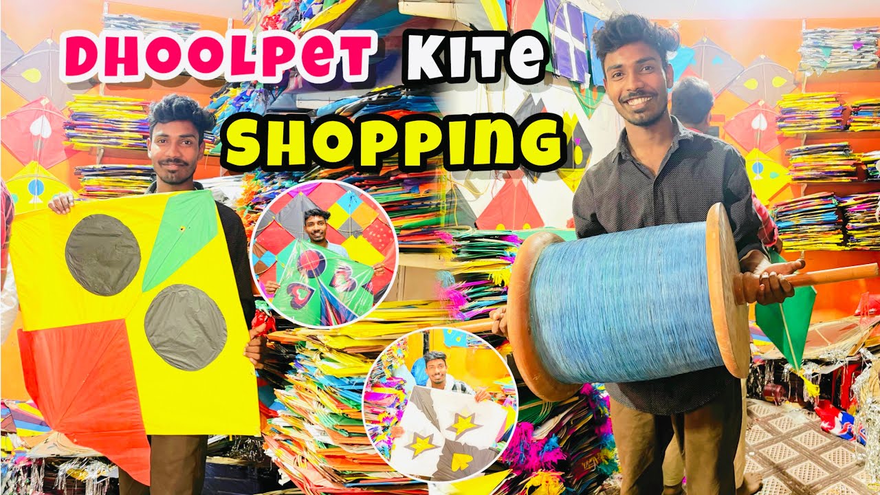 Dhoolpet kite shopping || reasonable price ￼🪁✌️ #teluguvideos #trending #explorepage #vlog #kite 