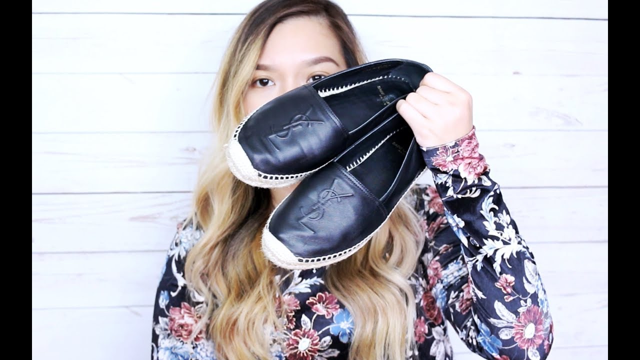 REVIEW & UNBOXING : YSL LEATHER ESPADRILLES