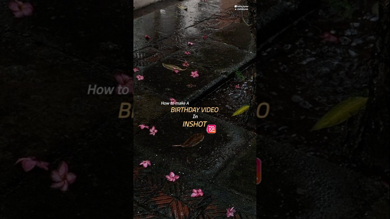 How to edit birthday video in inshot | editing tutorial 💥💣 #shorts