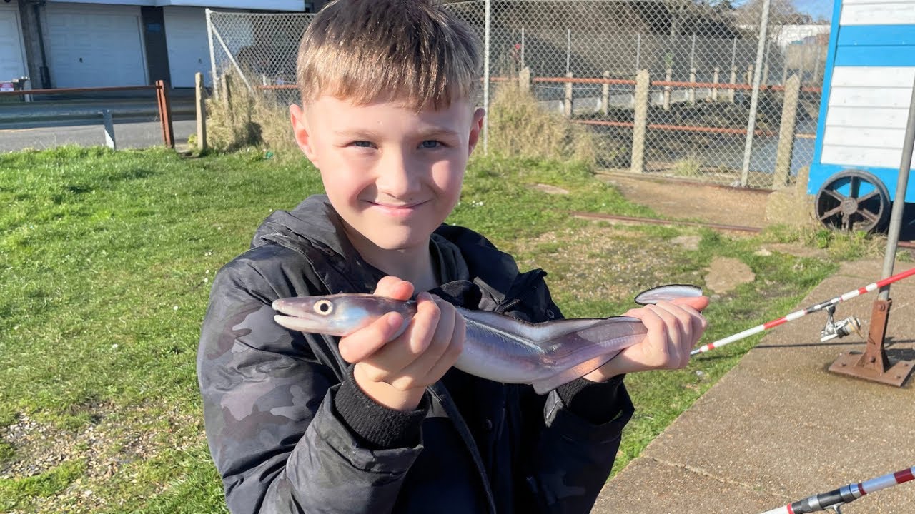 Teaching My Son to Shore Fish in Newhaven!