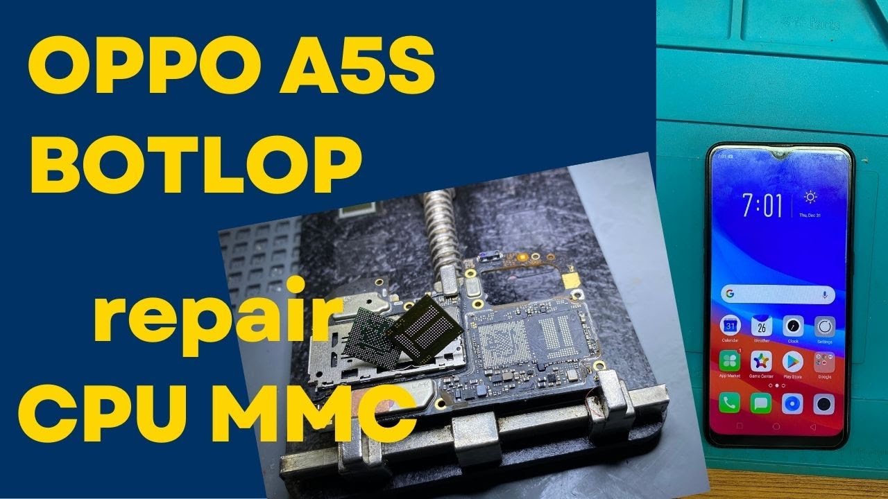 OPPO A5S BOTLOP REPAIR CPU DAN MMC