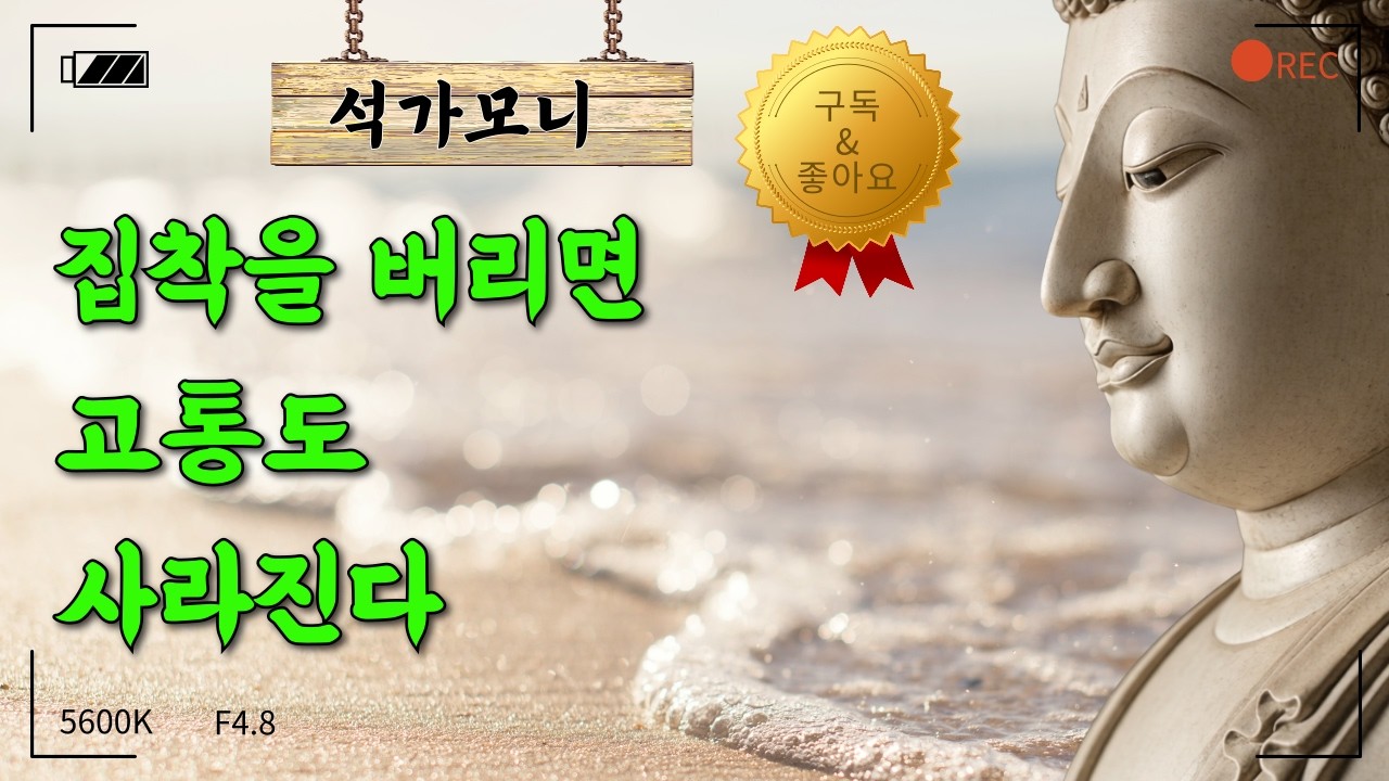 석가모니. 집착을 놓으면 고통이 사라진다ㅣ명언ㅣ오디오북ㅣ낭독ㅣ시니어ㅣ부처님ㅣ수면ㅣ
