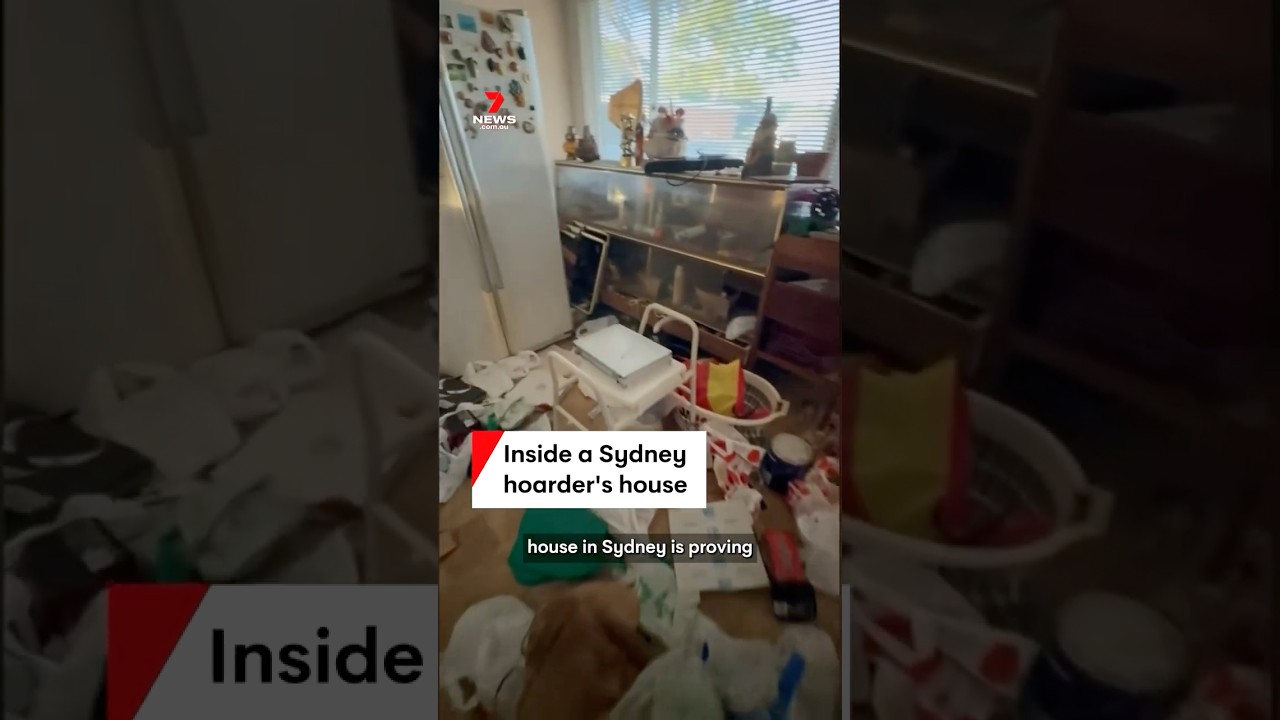 Man shares video from inside Sydney's hoarder's home | 7NEWS