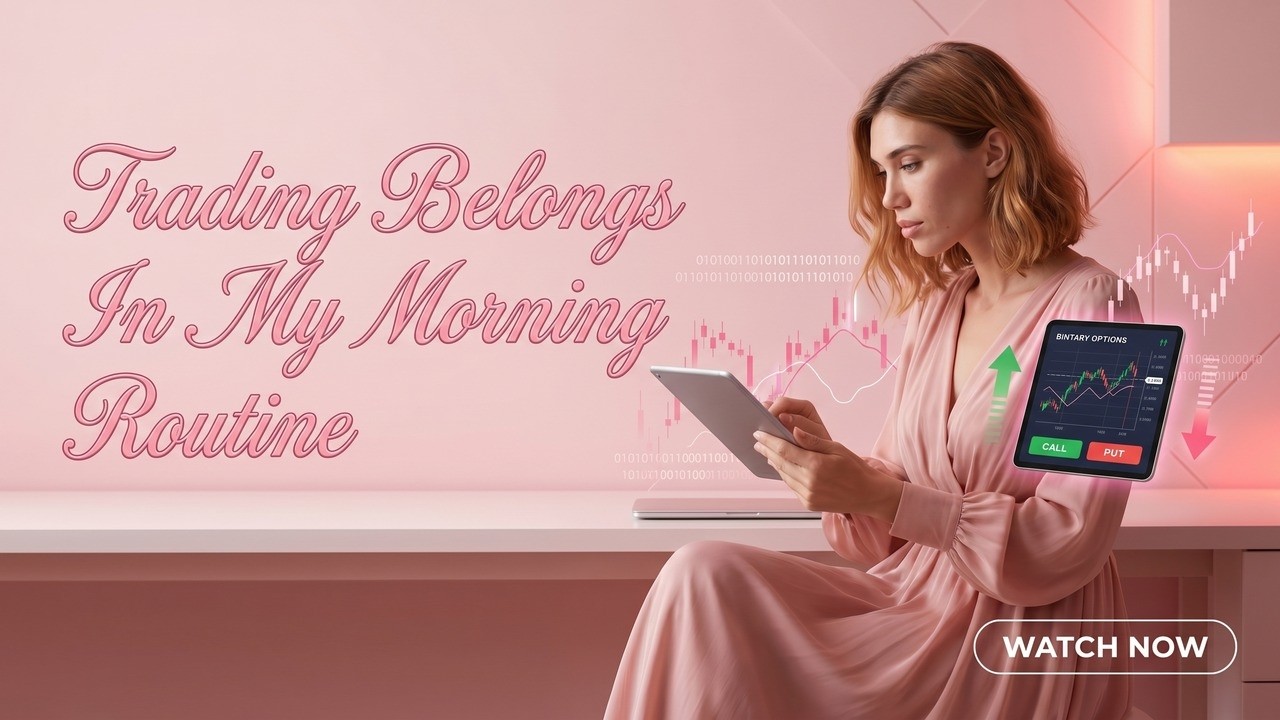TRADING BELONGS IN MY MORNING ROUTINE ! Safe Binary Options Strategy ! Binary Options Step By Step