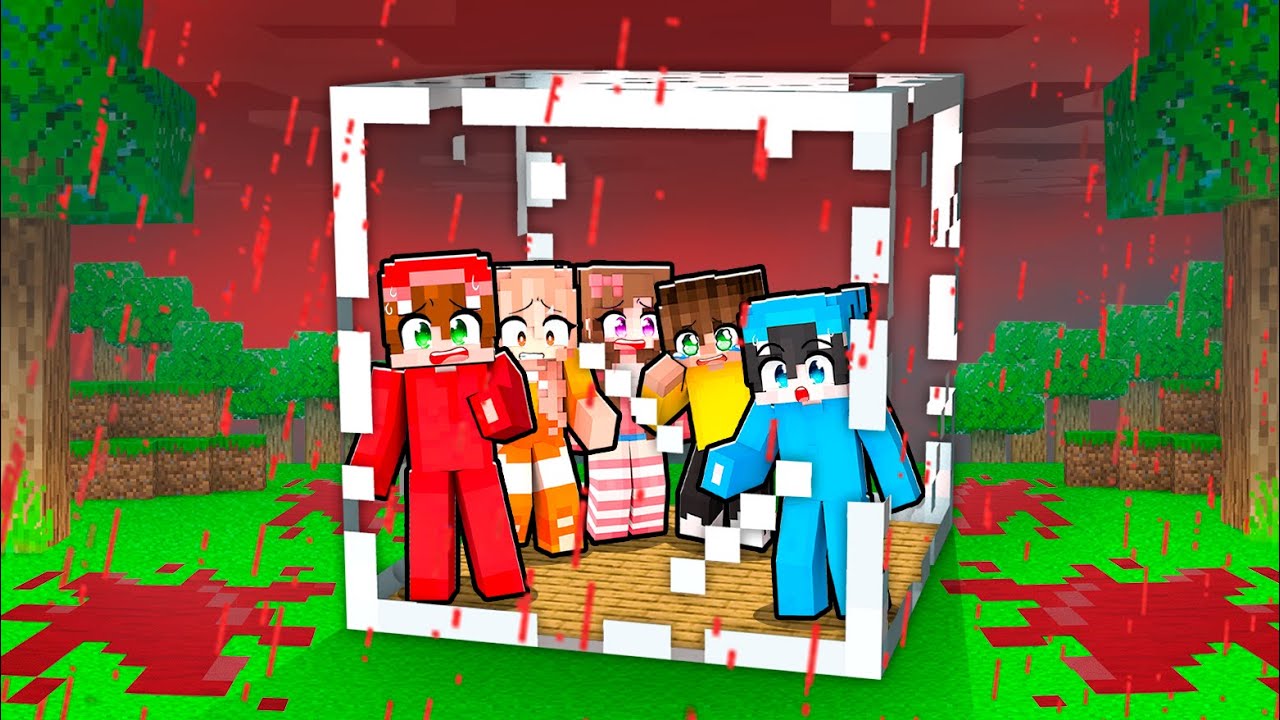 LLUVIA DE SANGRE vs BUNKER SECRETO en Minecraft!