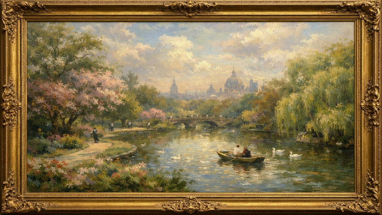 Regent’s Park, London | Impressionist Cityscape Art | Frame TV