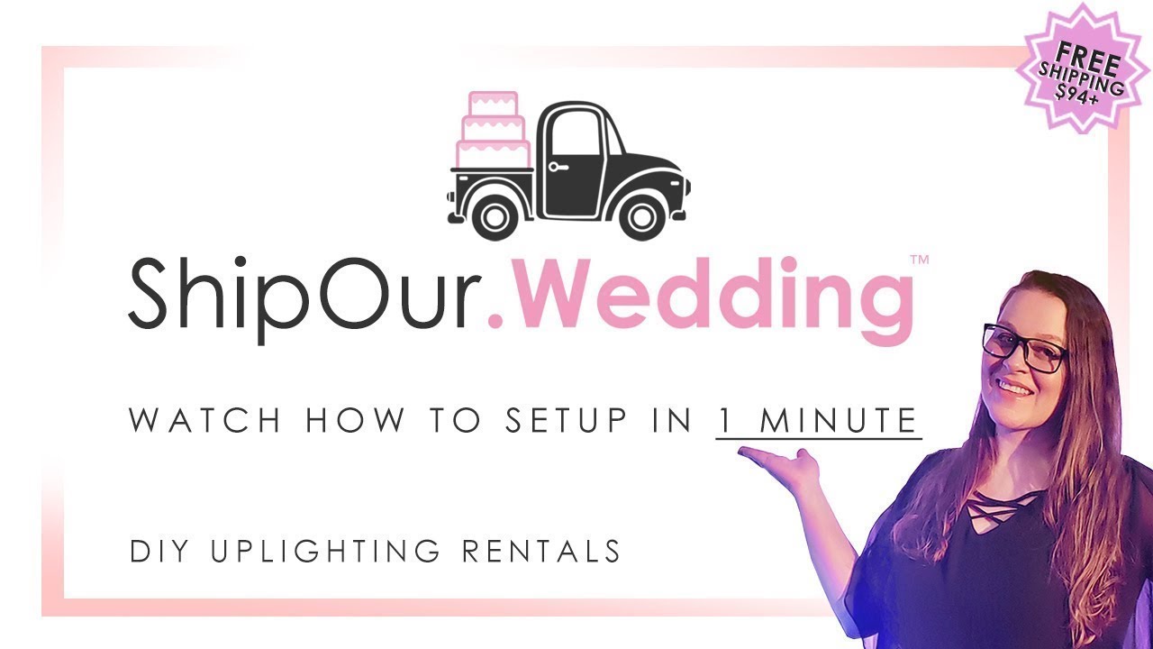 DIY WEDDING UPLIGHTS RENTAL HOW TO SETUP QUICK