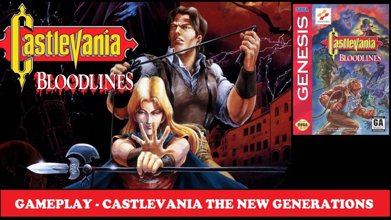 🎮 Retro 15 - Castlevania - The New Generation-Bloodlines !!!- Genesis/Megadrive - Konami 1994