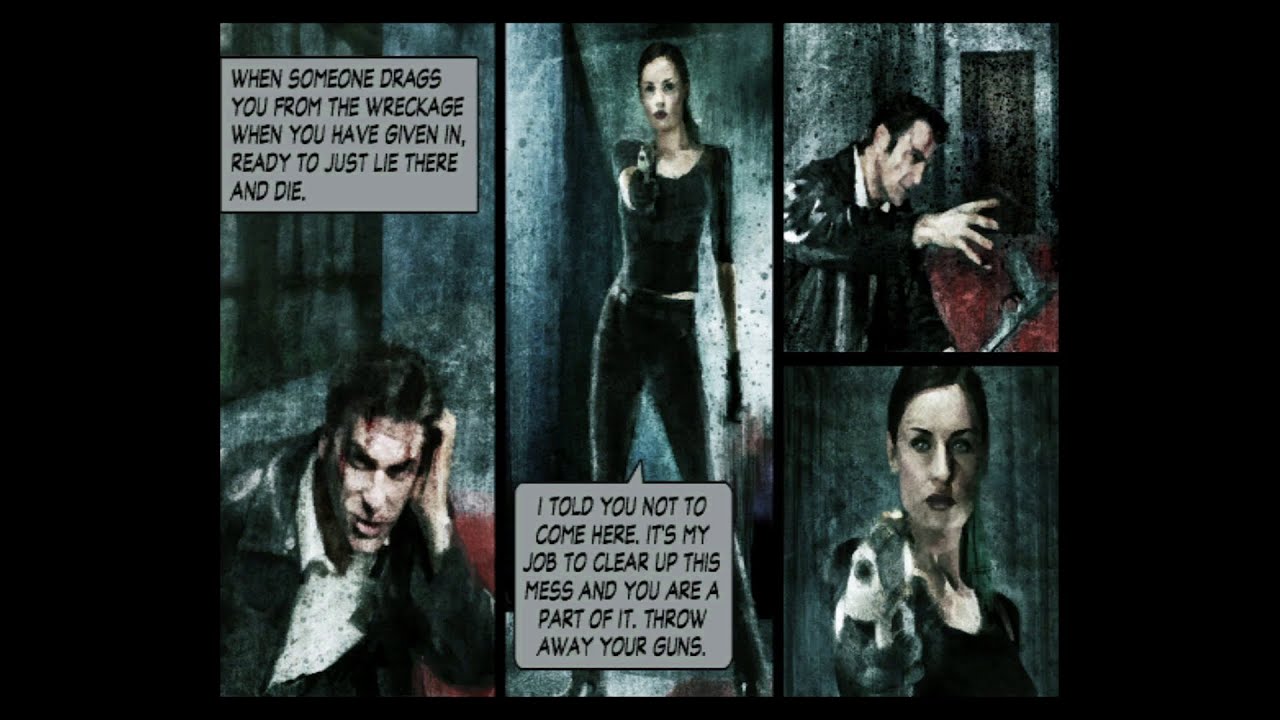 MAX PAYNE 2 - MONA SAX'S DEATH GRAPHIC NOVEL CUTSCENE