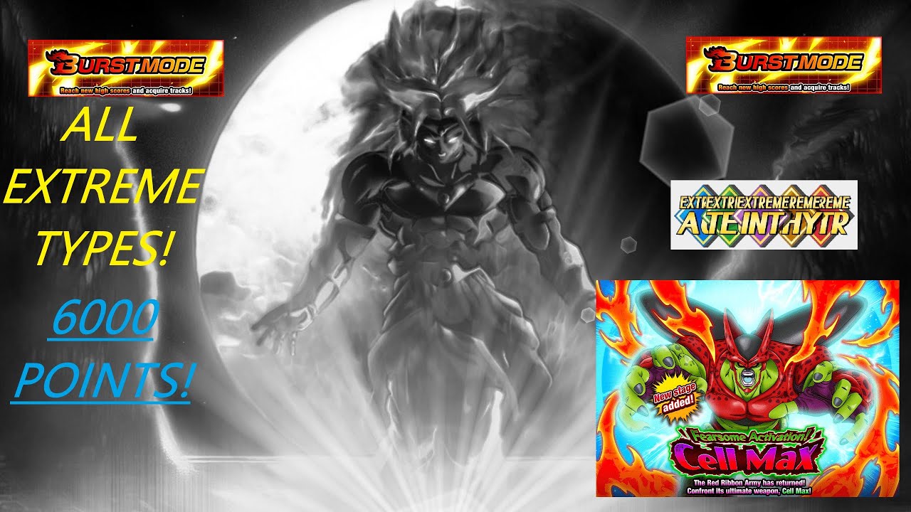 FEARSOME ACTIVATION CELL MAX BURST MODE 6K POINTS WITH ALL EXTREME TYPES! DBZ Dokkan Battle!