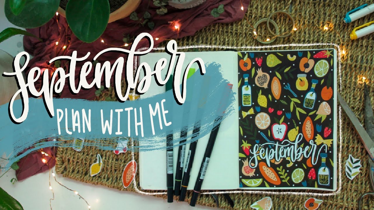 bullet journal PLAN WITH ME + flip through for september 2020!!