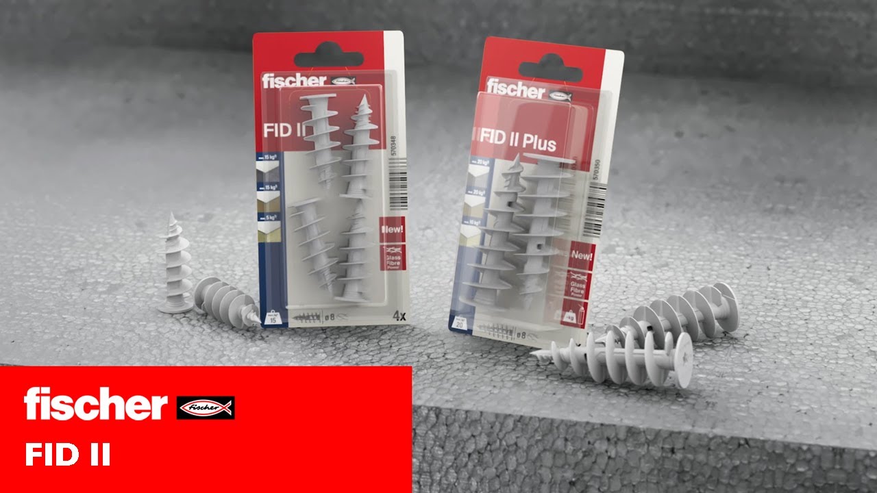 Fixation sur isolant FID II : pour TOUTES LES APPLICATIONS avec RUPTURE DE PONTS THERMIQUES -FISCHER