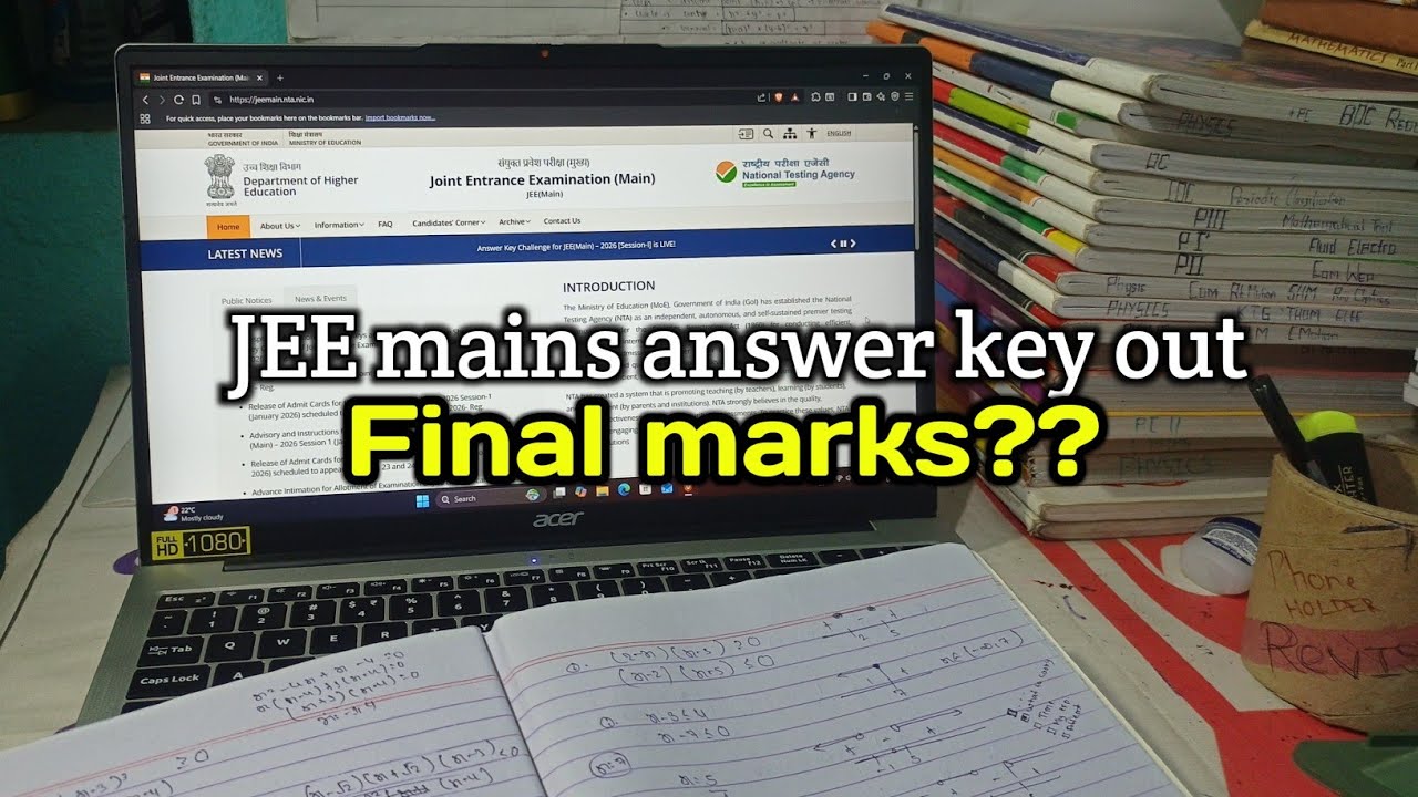 Final marks revealed!! JEE mains response sheet is out | @jokingvlogs  
