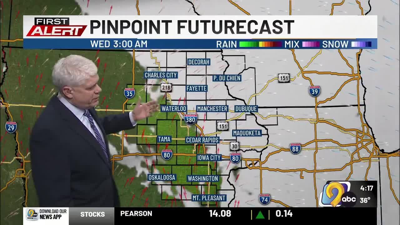 KCRG-TV9 First Alert Forecast: Tuesday Evening, January 6th