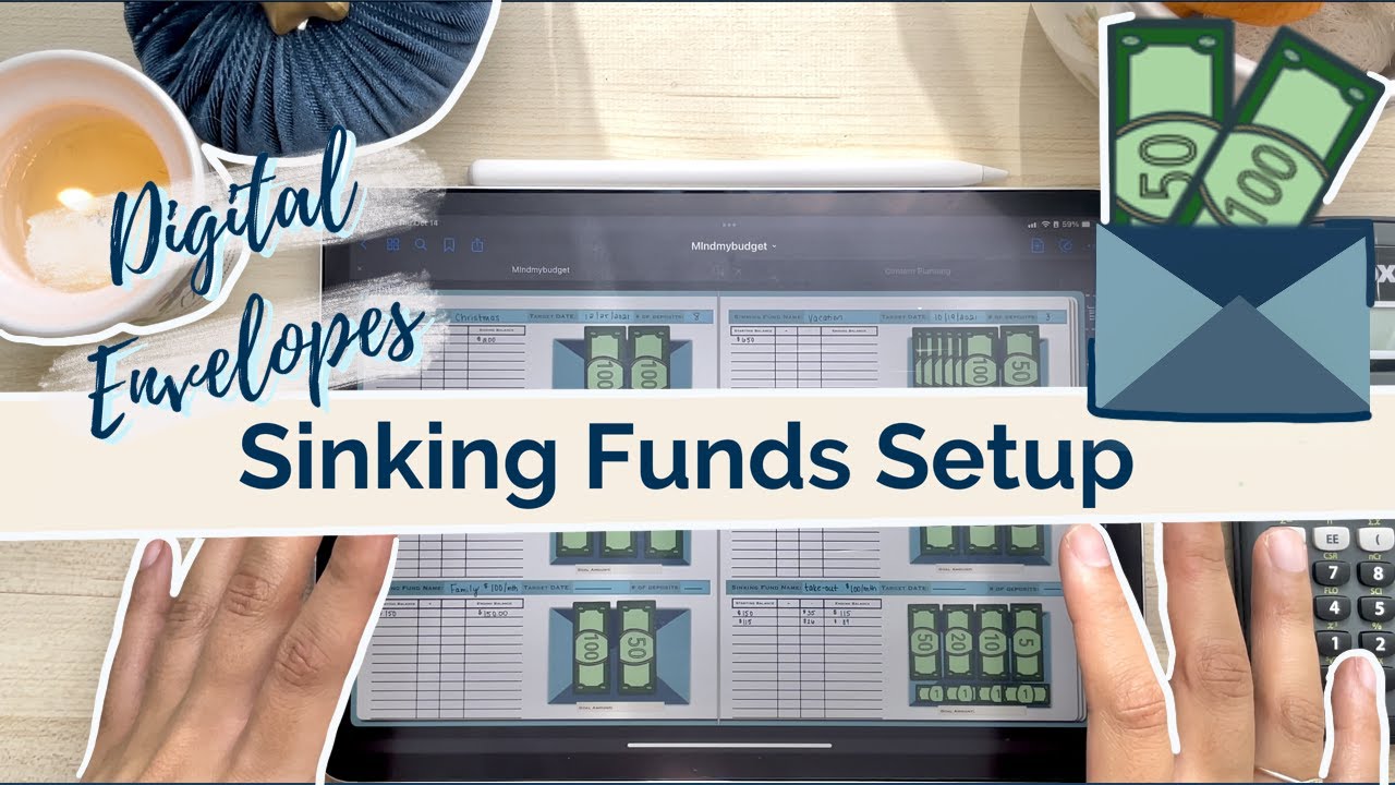 Setting Up Sinking Funds | My Digital CASHLESS Envelope Method | Alternative to Cash Envelopes