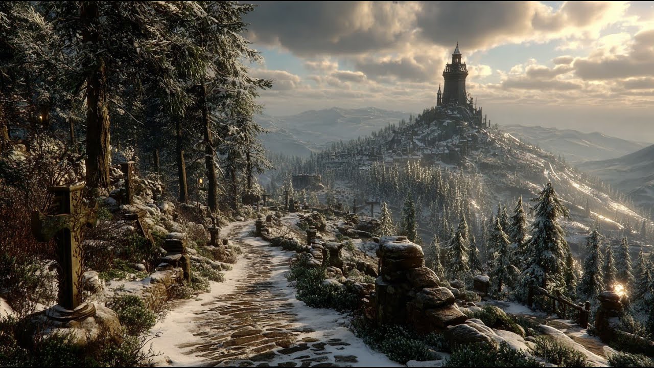 Medieval Music for Winter Castles & Snowy Lands – Enchanted Celtic Ambience for Deep Focus