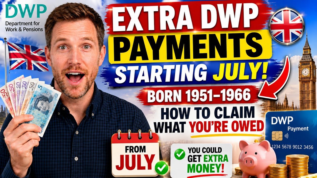 💳 EXTRA DWP PAYMENTS STARTING JULY 2026 | Born Between 1951&ndash;1966? Check If You're Eligible to Claim 