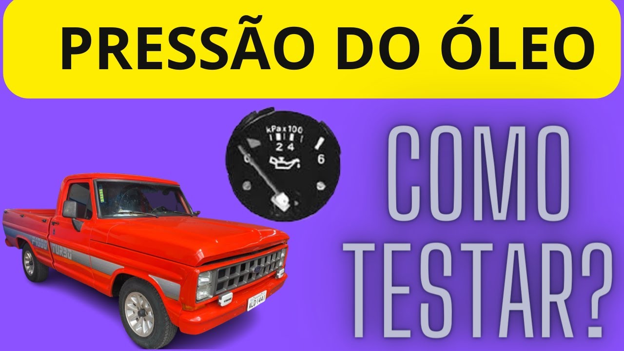 F 1000 TESTE  COMPLETO DE PRESSÃO DE ÓLEO DO MOTOR