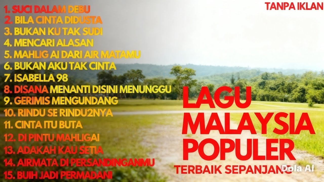 Lagu Malaysia populer Spotify|suci dalam debu|cinta itu buta|gerimis mengundang 