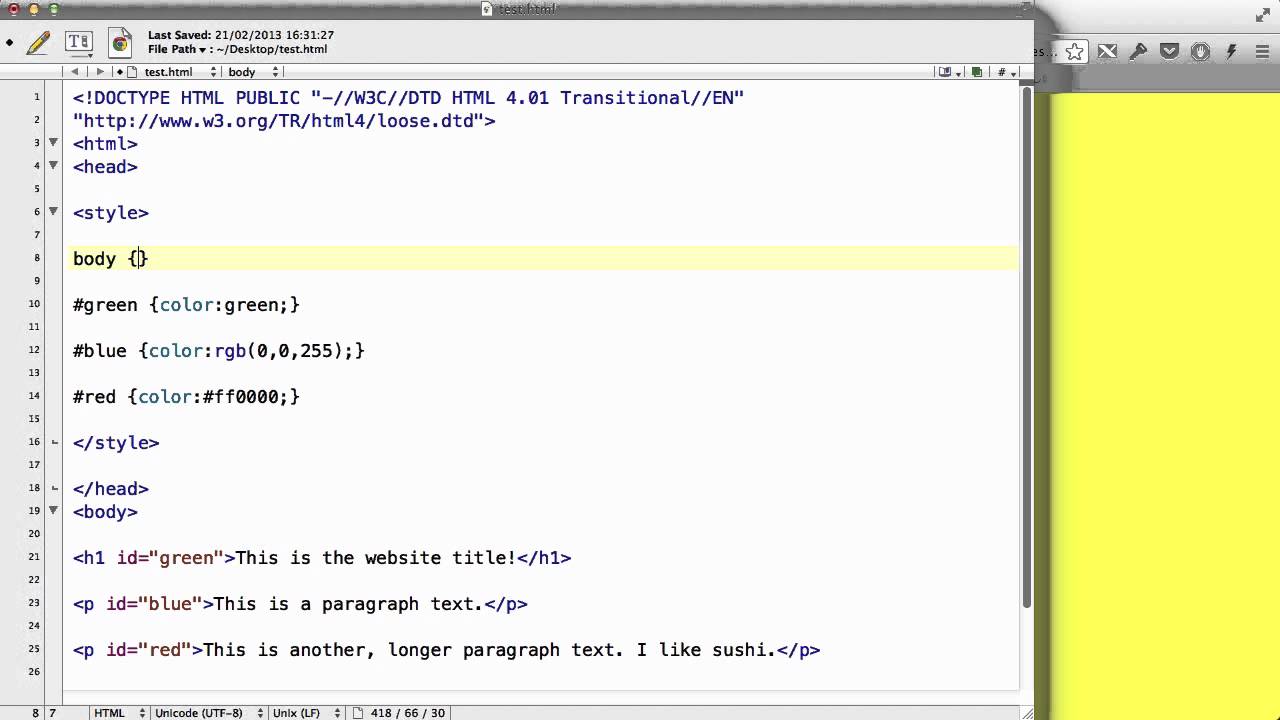 CSS - 10. Adding background in CSS