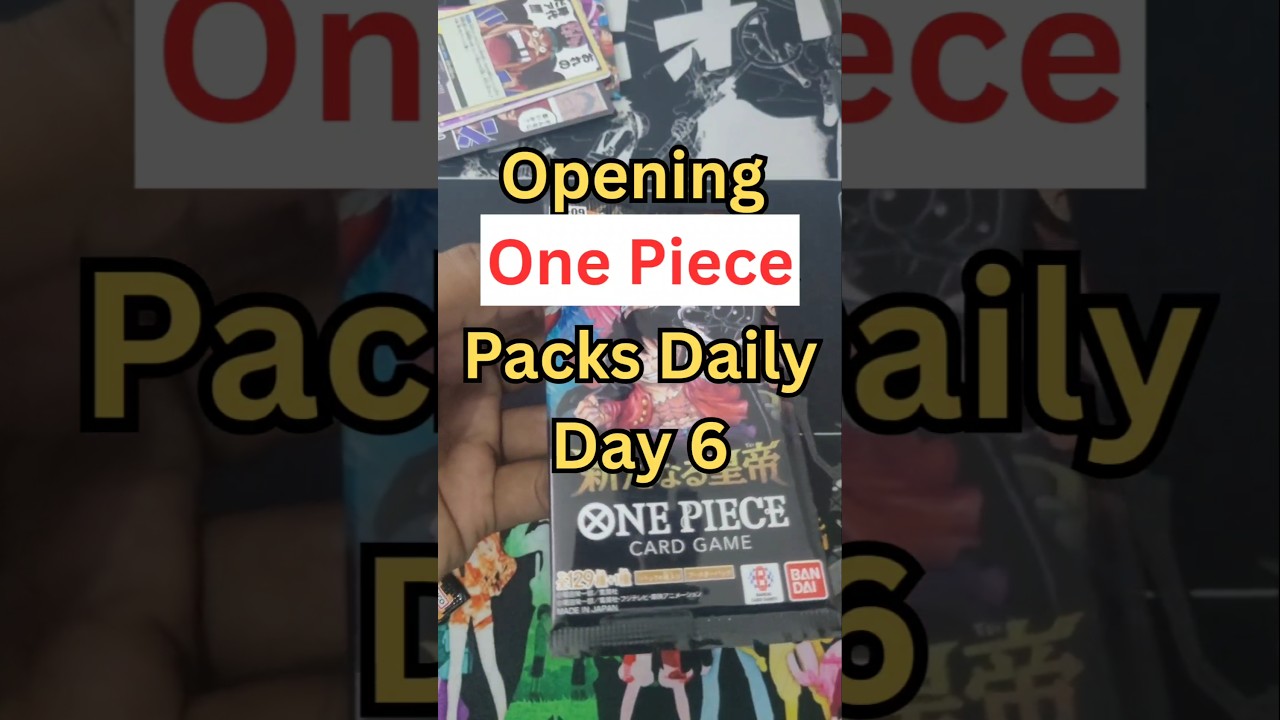 One Piece OP09 Booster pack opening!!! Day 6! #onepiece #luffy #anime #pokemoncards