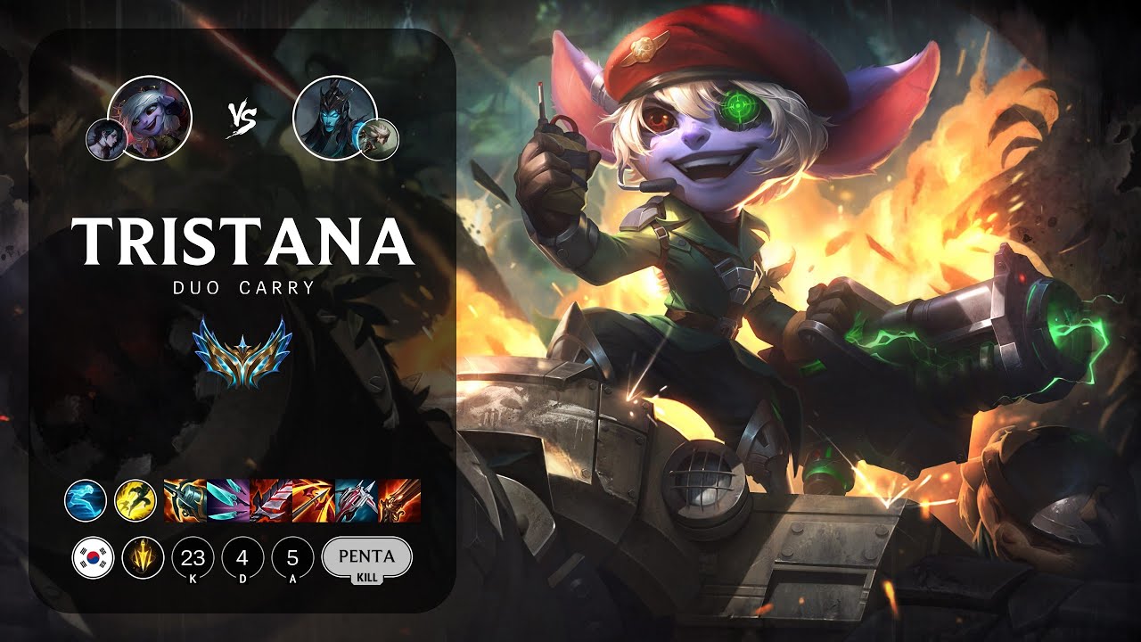 Tristana ADC vs Kalista - KR Challenger Patch 14.4