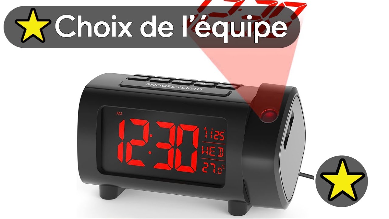 TOP 5 MEILLEUR RADIO REVEIL A PROJECTION PLAFOND 2025
