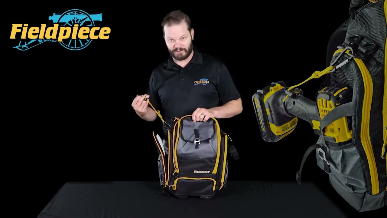 Fieldpiece BG44 HVACR Service Heavy Duty Nylon Tool Bag