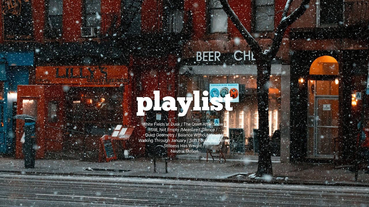 playlist 🎧 눈 내리는 도시, 카페에서 듣는 잔잔한 재즈 | Cozy Tune · Winter Jazz | 카페플레이리스트