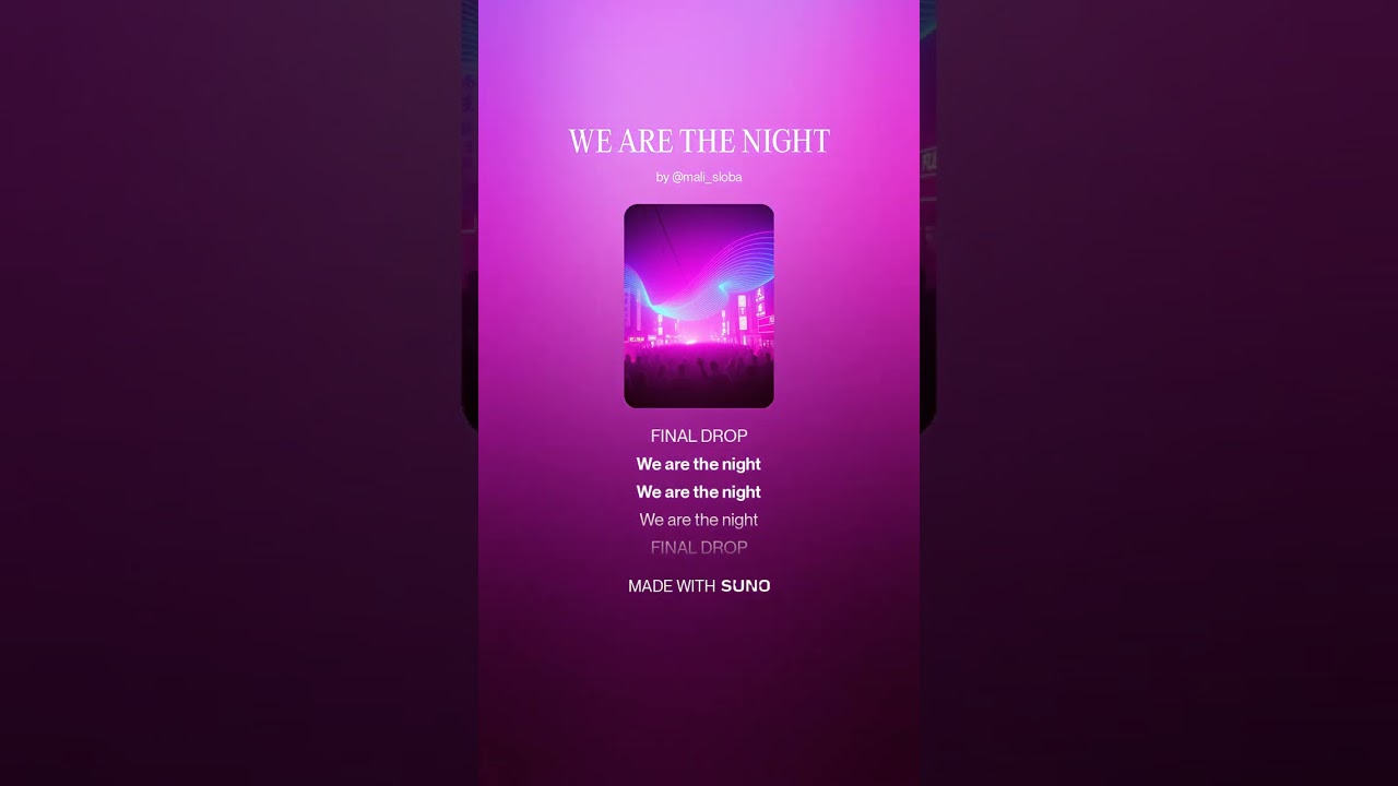 WE ARE THE NIGHT