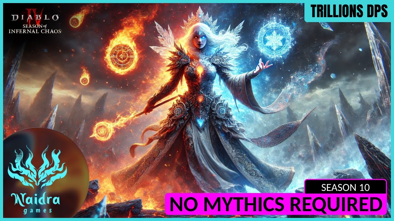 Сборка волшебника для Diablo 4, 10 сезон: Огонь и лёд, Метеор, Инферно