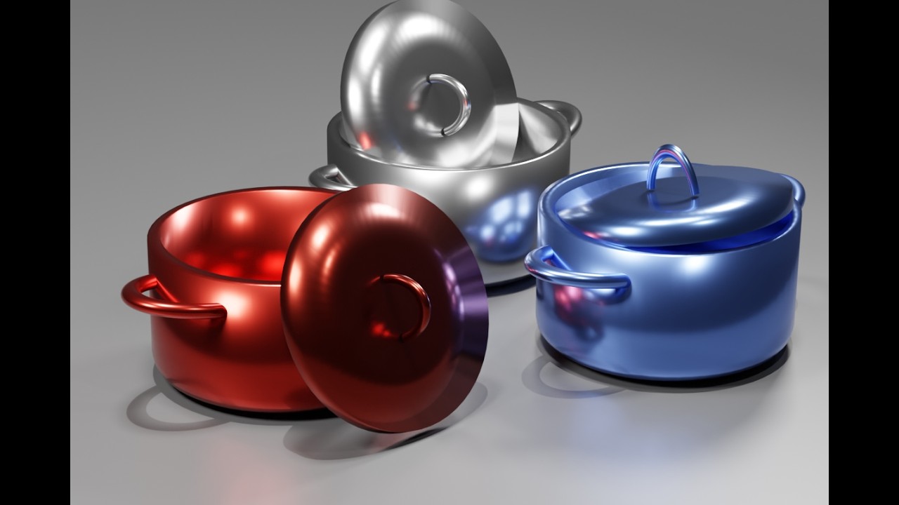 Another easiest way to create a cooking pot in blender (full tutorial)