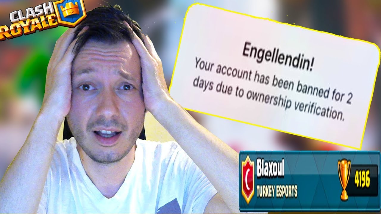 SUPERCELL BLAXOUL HESABIMI BANLADI! CLASH ROYALE
