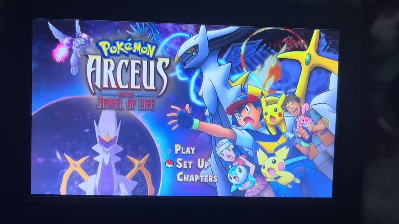 Pokémon arceus and the jewel of life dvd menu